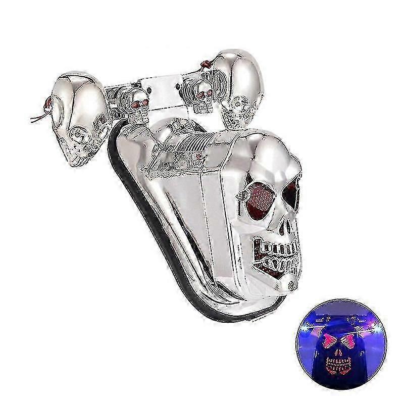 Motorcycle 12v Turn Signals Blinker Skull Tail Light Rear Brake Indicator Lamp
