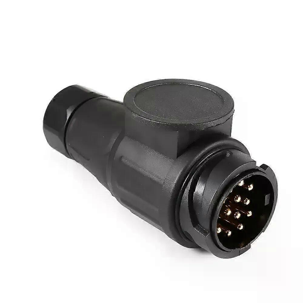 1 pc 12V 13 פינים תקע נגרר עמיד למים 13 מוט פלסטיק מחבר חשמלי חיווט מחבר מתאם A30 יורו תקע בריטניה