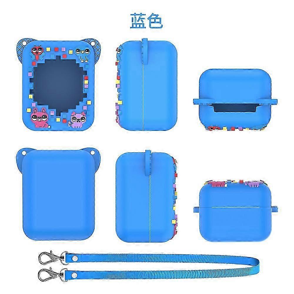 Carrying Case Compatible with Bitzee Interactive Toy Digital Pet, Portable Hard Travel Silicone case Fit Bitzee Digital Pet, Protective Case with Neck