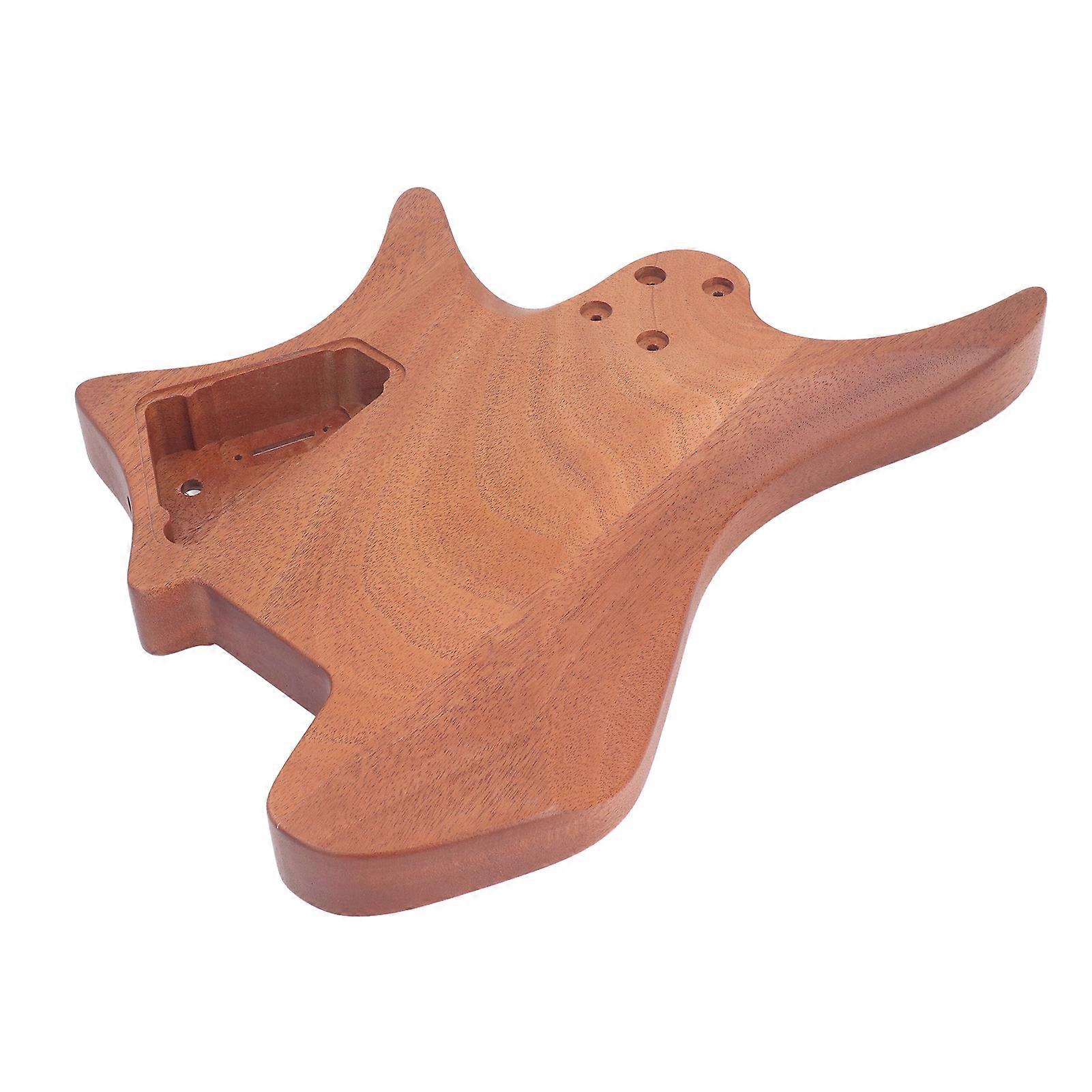 DIY 6-String Headless E-Gitarre Barrel Body Mahagoni unfertig