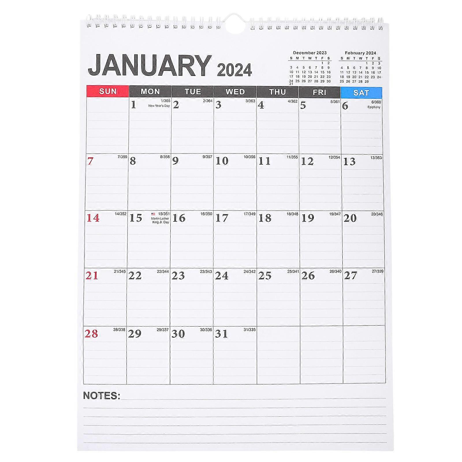 Wall Monthly Calendar, Countdown Planner for Organizing Important Reminders