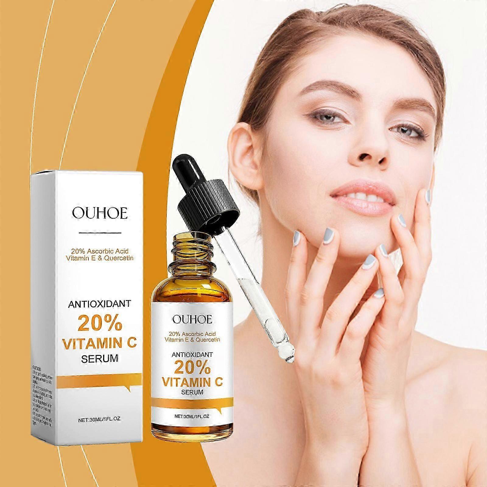 Vitamin C Face Serum - Enhanced Vit C Skin Formula with Vitamin Equercetin and Peppermint extract for Brightening, Anti-Aging & Anti Wrinkle