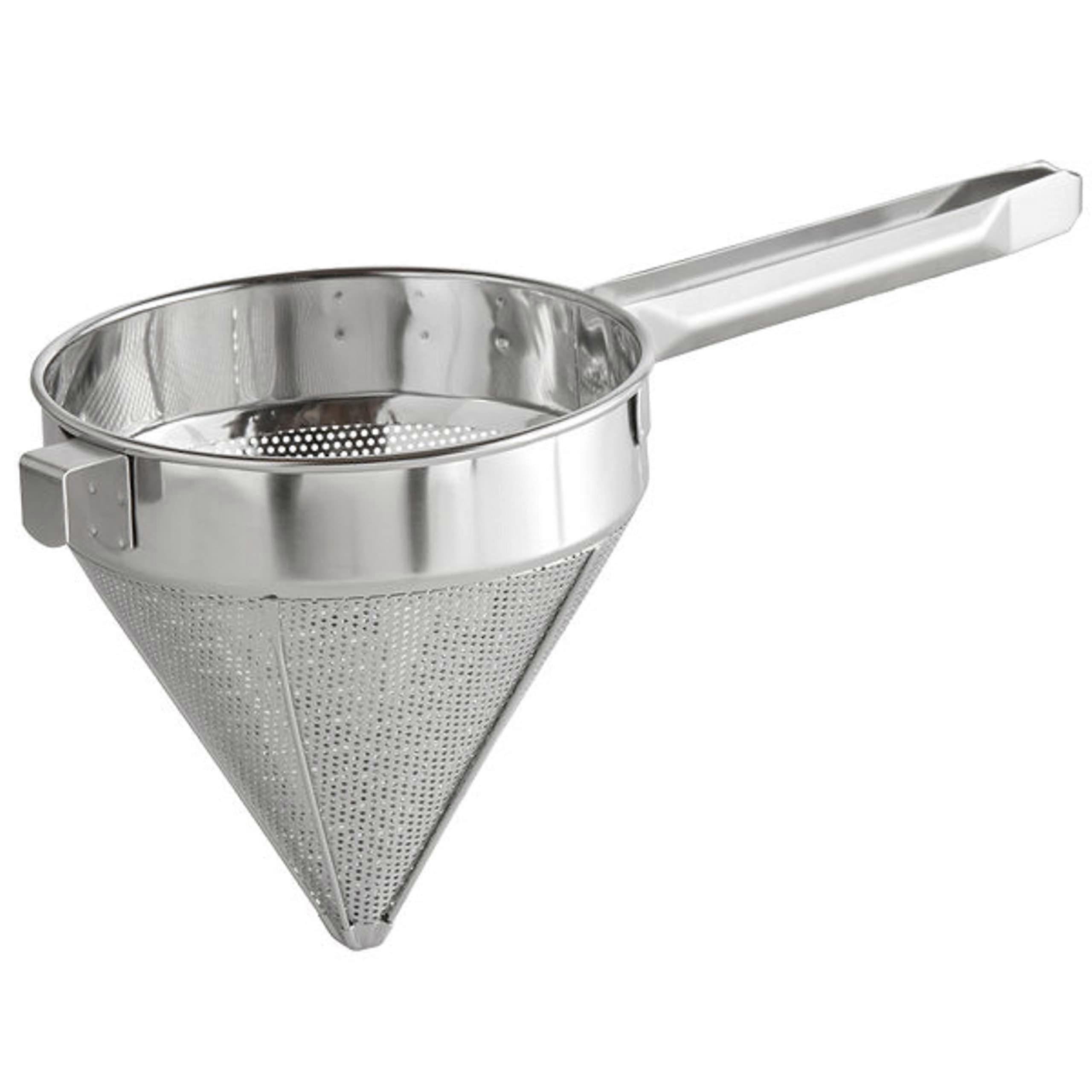 4 Qt Stainless Steel Fine Mesh Strainer - Cone Filter for Seeds and Beans Compatible with Popular Brands