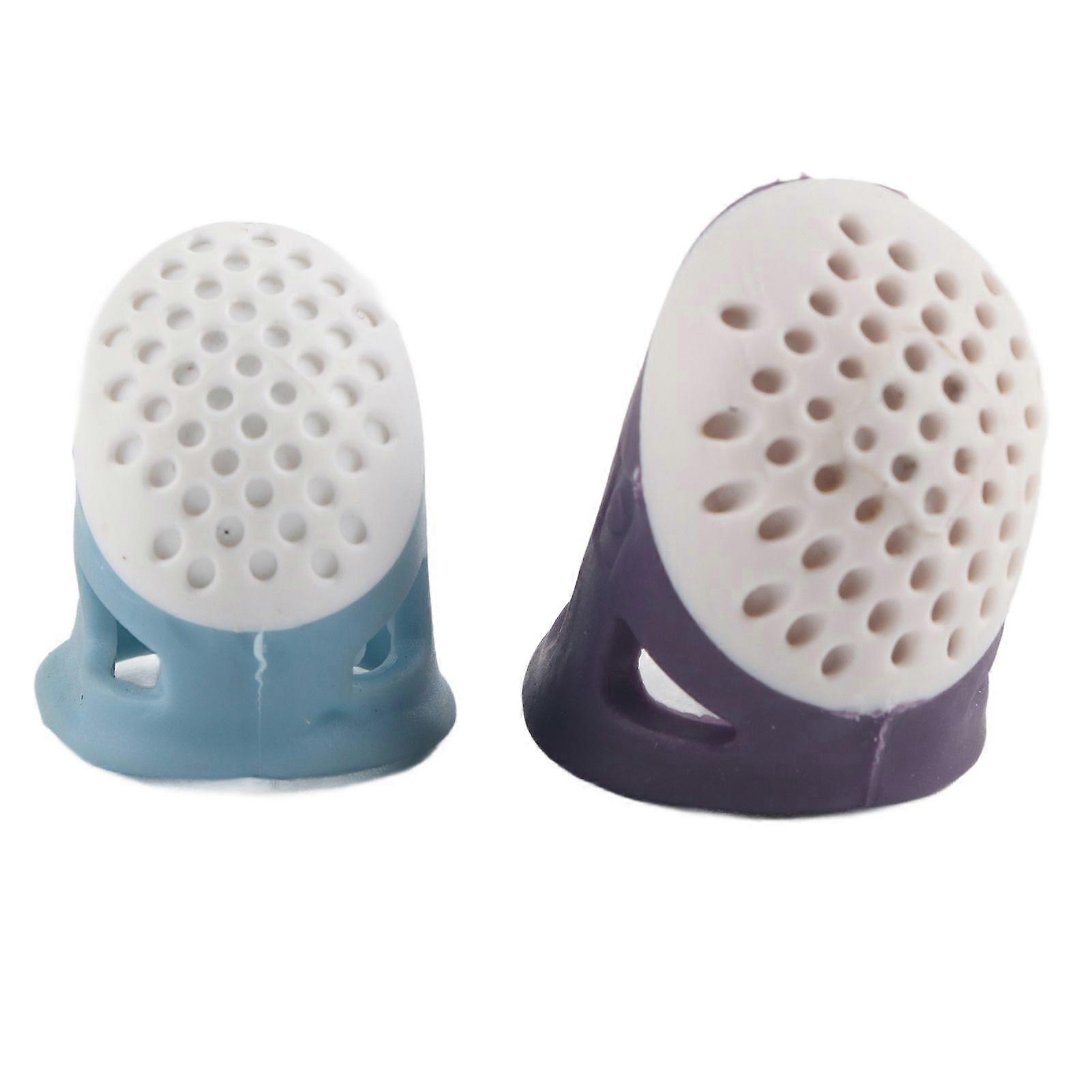 2025 Latest Model  2Pcs Thimble Sleeve Finger Protector Silicone Fingerstall