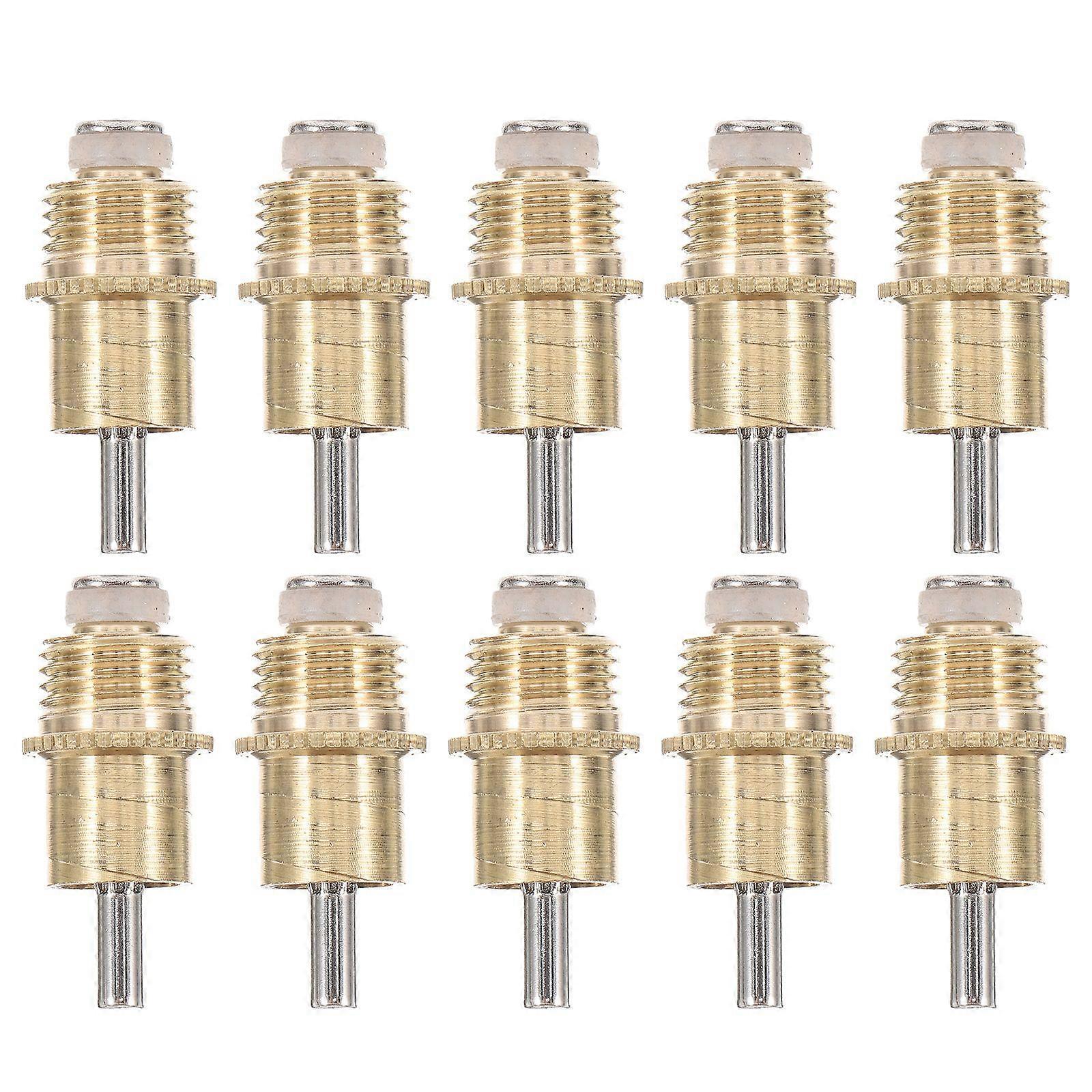 10pcs Practical Copper Head Rabbit Nipple Feeder For Bunny Watering System Durable Nozzle For Cages Hutch And Outdoor Use