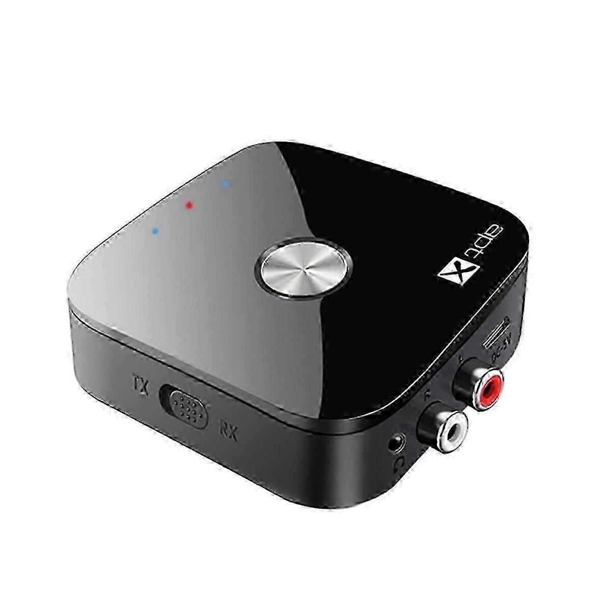 Bluetooth 5.4 Audio Transmitter Receiver -Adaptive/HD/LL 3.5MM AUX 2-in-1 Wireless Hifi Adapter Ste