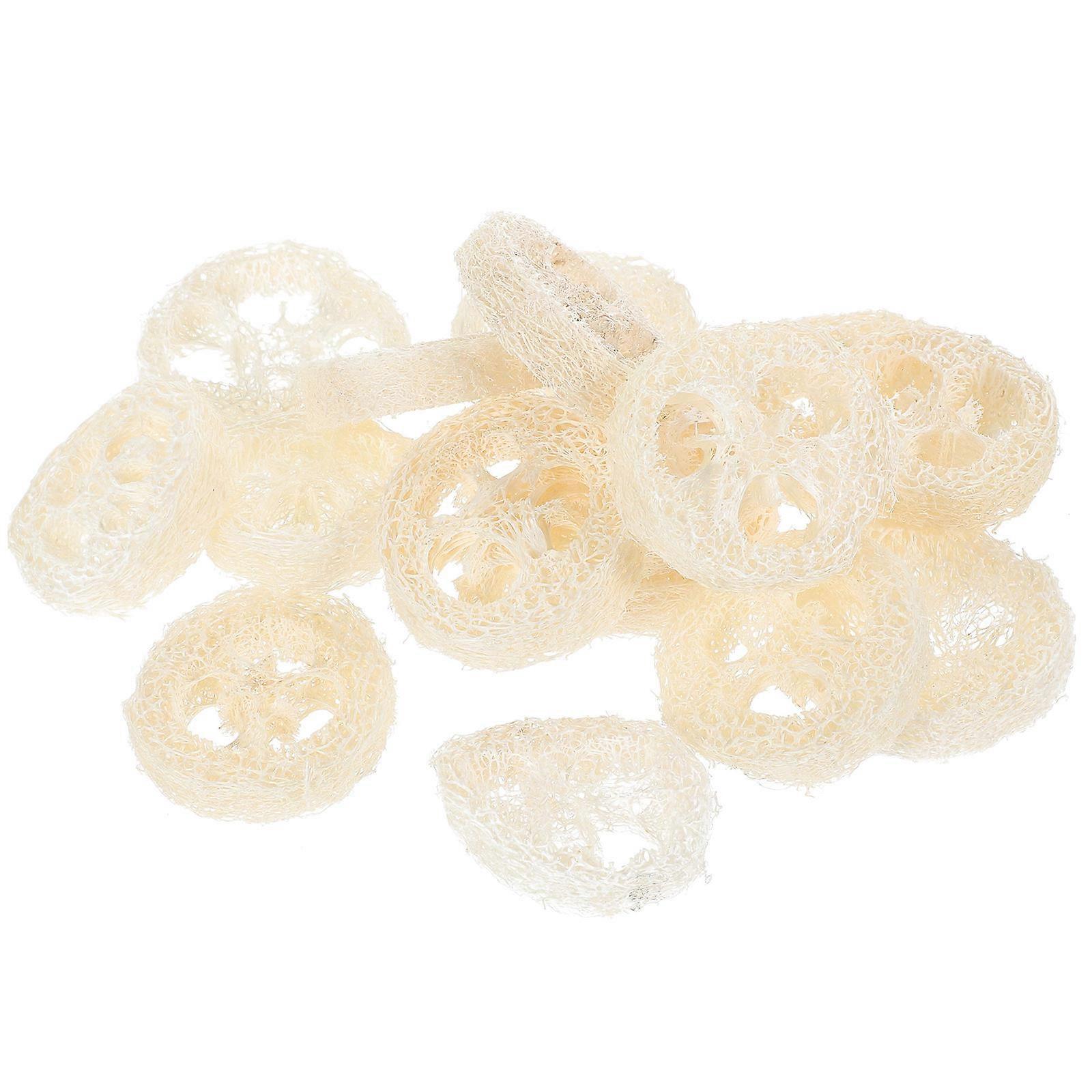 20pcs Loofah Design Hamster Toy Set for Pet Use Bright Beige Color Synthetic Material