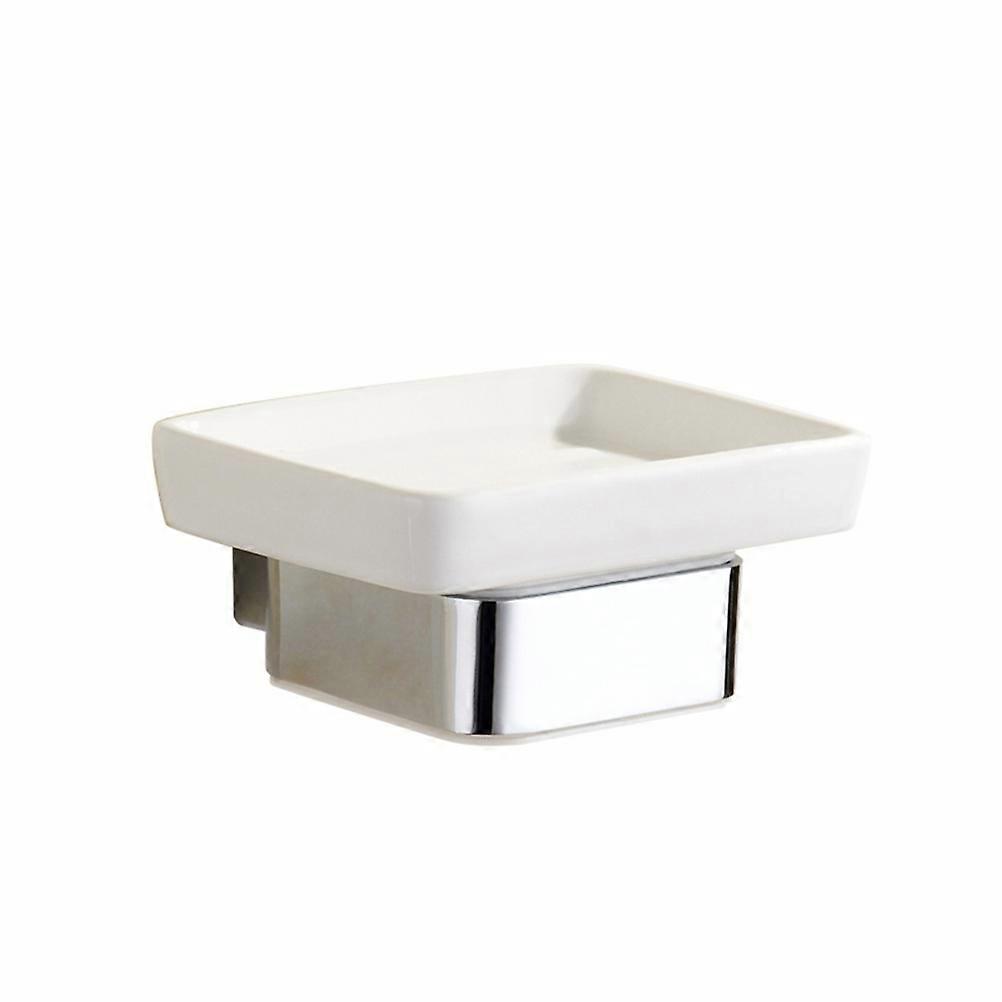 Shower Soap Tray Wall Mounted Soap Holder Homeowners Bathroom Use 11.50X8.50X5.00CM Ceramic Holds Soap 1Set