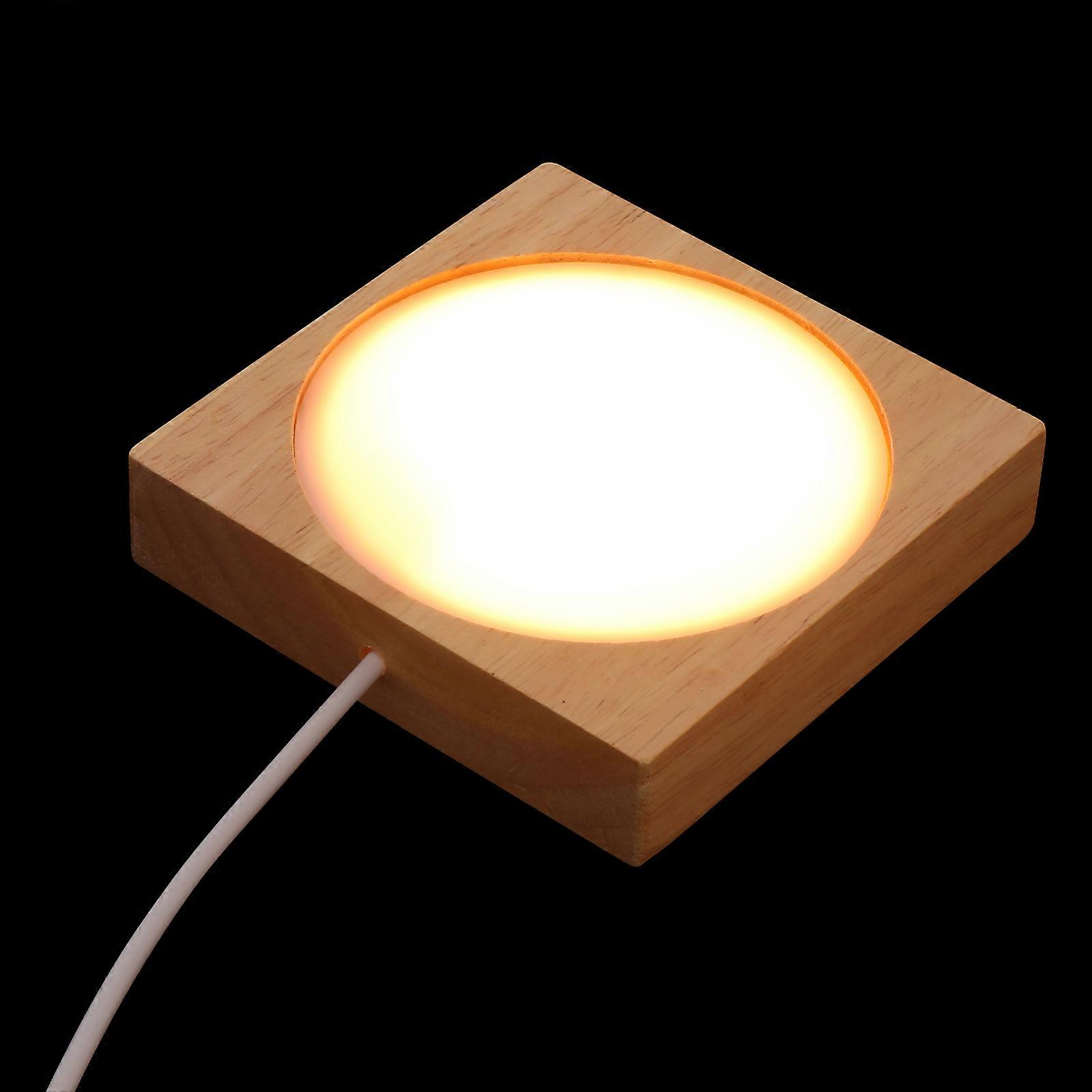 Table Night Light Small Bedside Lamp Chic Design Warm White Light Synthetic Material 1Pack