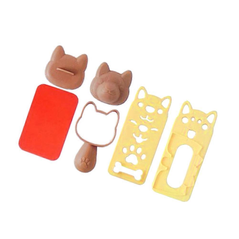 Sushi Making Kit For Kids Lunches Rice Molds Cookie Kitchen Tool Set 12*7*5cm Assorted Color 1 Set