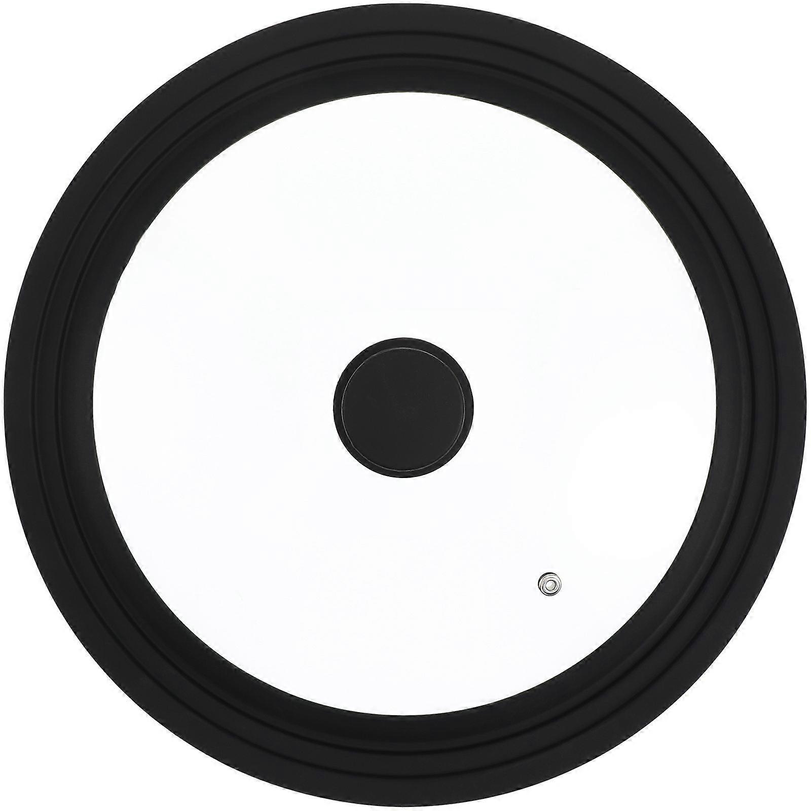 أغطية وعاء يونيفرسال فيت طبخ دائري أسود 10.6 10.6 2.2 بوصة حماية ضد الحروق 1 قطعة