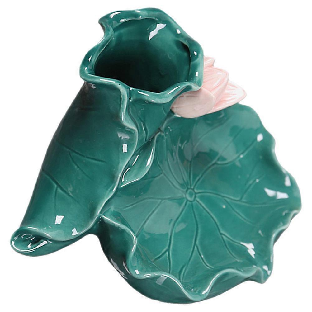 Keramisk sæbebakke vanddrænende badeværelsestilbehør 15.20X13.00X9.00CM multifunktionel 1Pack