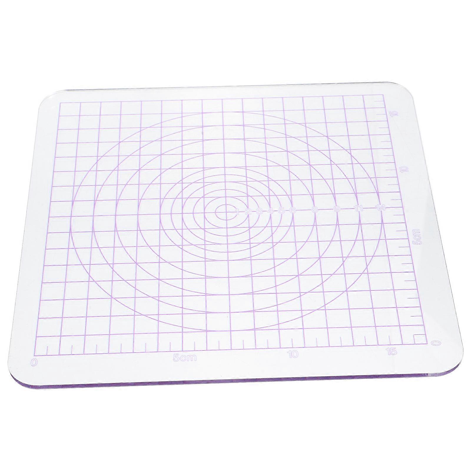 Diy Clay Pressing Tools Acrylic Board Square Transparent Portable Design For Home Use Pottery And Handcrafts 18.50X18.50X0.20CM 1Pack