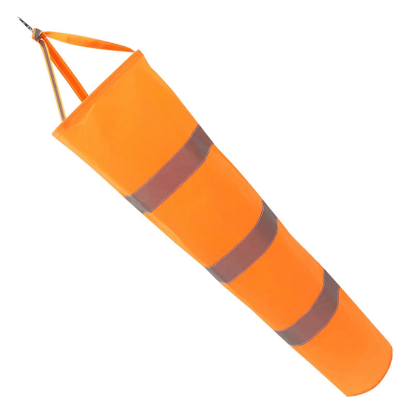 Outdoor Decor Wind Tube Flag Practical Gardening Tool Orange 21X80CM 1Pack