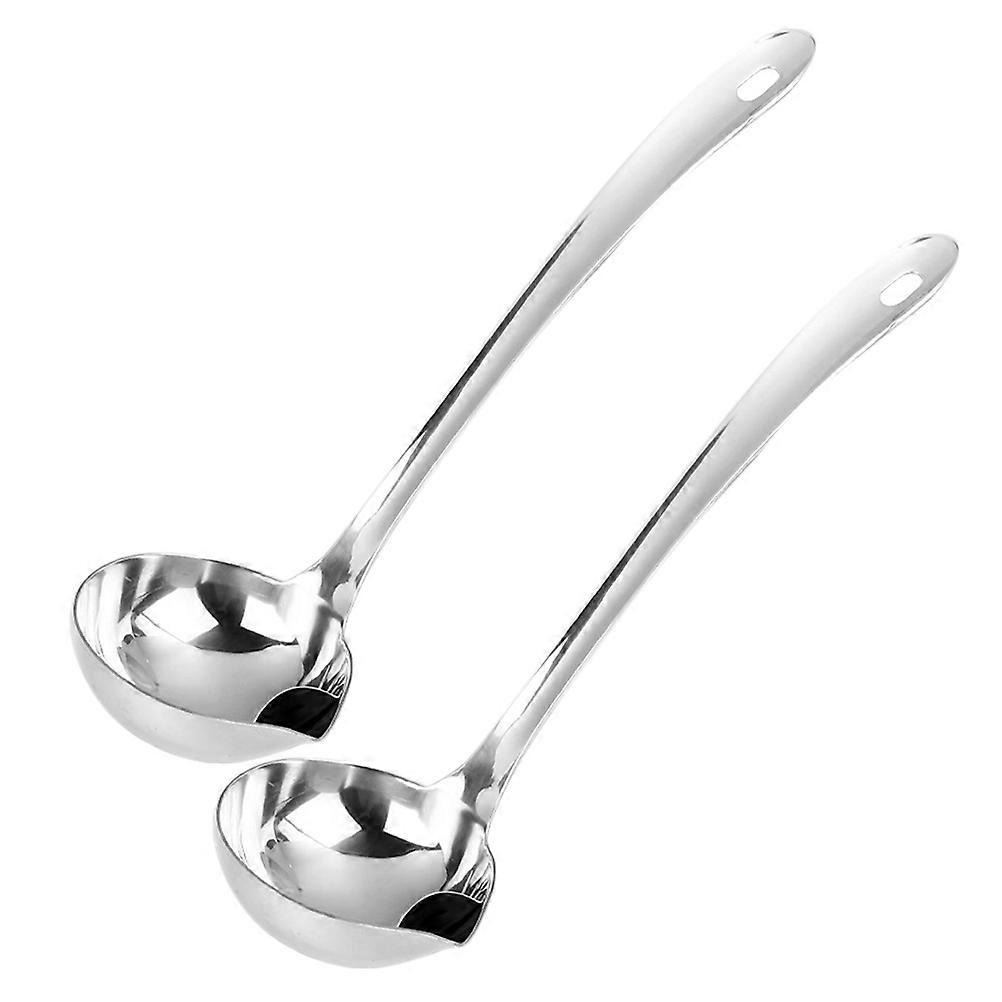 Ladles For Serving Fat Separator Ladle Cooking Tool Home Cooking Silver 2Pcs