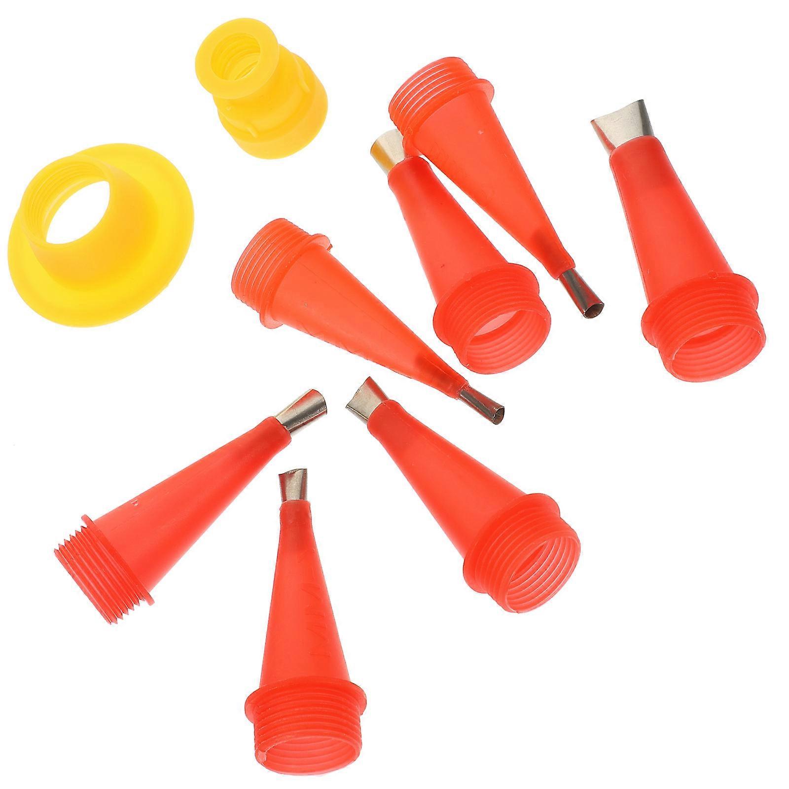 Reusable Stainless Steel Caulking Tool Set with Protective Cover & Versatile Finishing Nozzles for Home Repairs, Kitchens, Bathrooms
