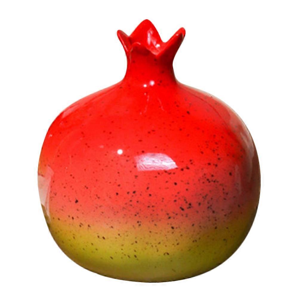 Flower Vases For Pomegranate Vase For Home Decor Red 4.9×4.5×4.5in Hydroponics 1Set