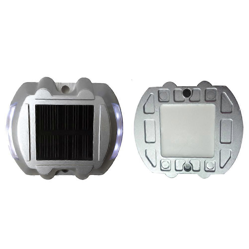 Solar Pathway Marker Led Light Waterproof Security Warning Lights White For Patio Yard Home Pathway Stairs Garden 1Pack
