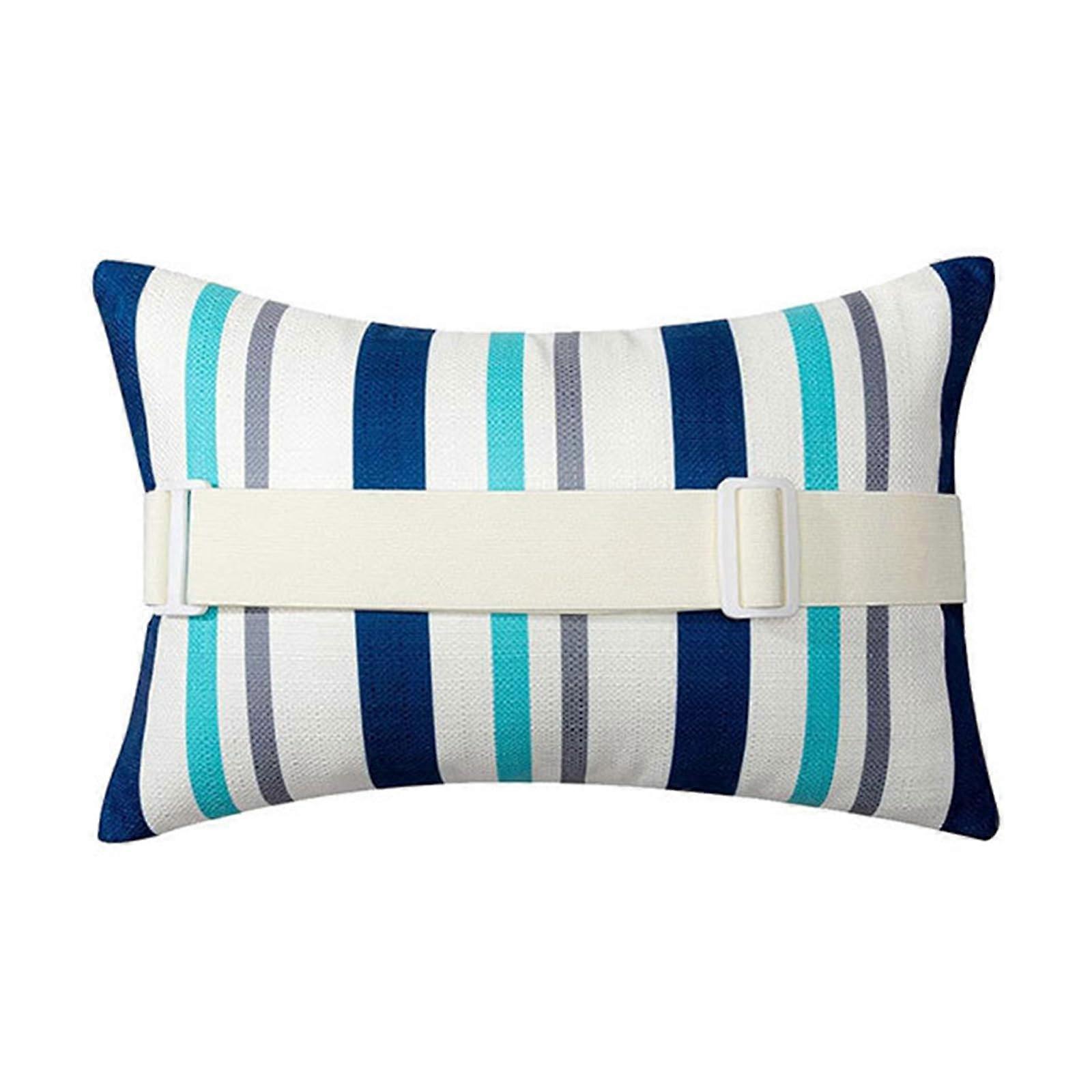 Lounges Head Resting Pillows Outdoor Patio Pillow With Insert Adjustable Elastic Straps For Recliners Beach Decor