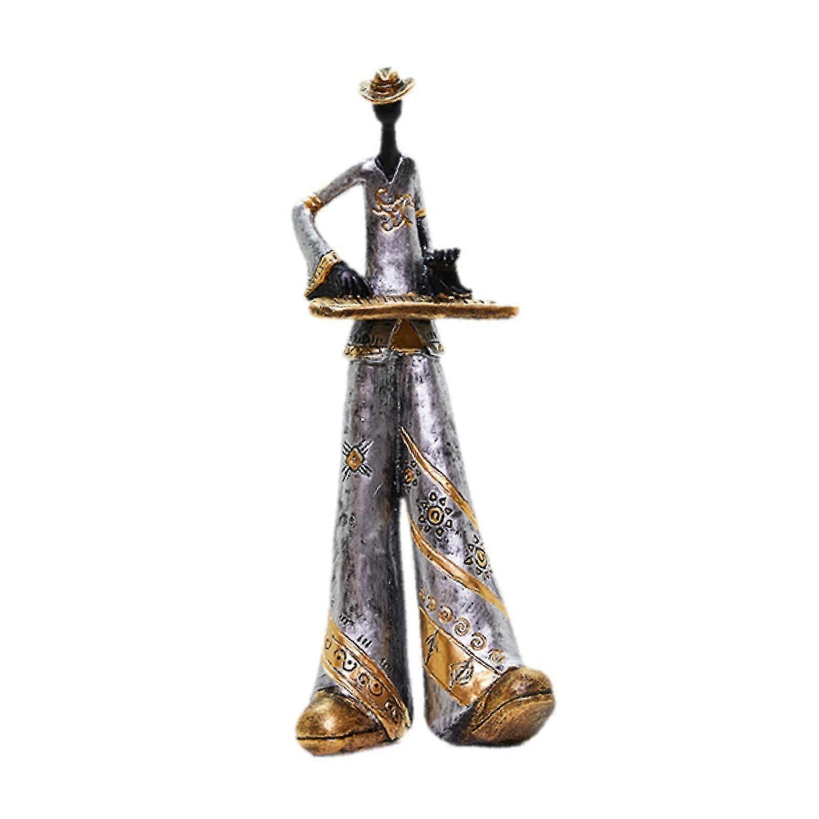 Resin Sculpture Shop Home Decor Cabinet Desk Figure Musician Statue Figurine