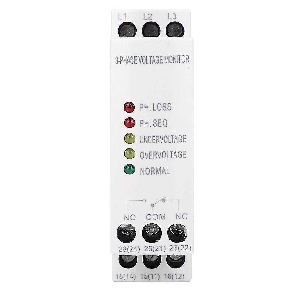 3 Phase Surveillance Relay, GMR32B 380VAC Surge Undervoltage Phase Sequence Failure Protection Voltage Monitoring Relay