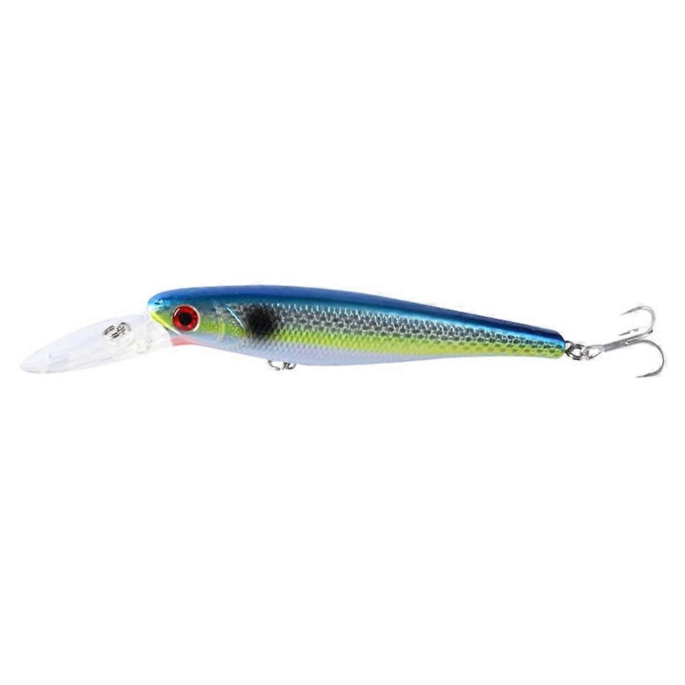 N02F 15cm 18.75g Long Tongue Plate Artificial Lure 3D Eyes Fishing Hard Bait with Treble Hooks