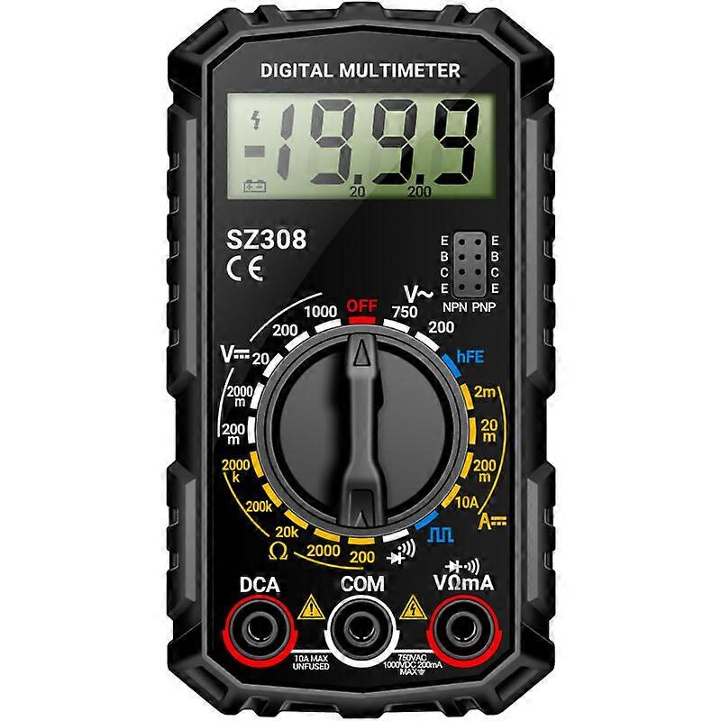 SZ308 Digital Multimeter Square Wave Digital Test 1999 COUNTS HFE TRIODE