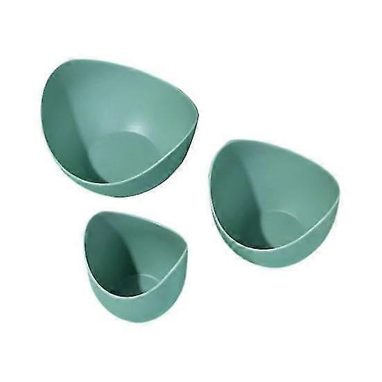 3Pcs Storage Trays Large Capacity Space-saving Attractive Good Fruit Salad Dinner Plate Decoration for Home