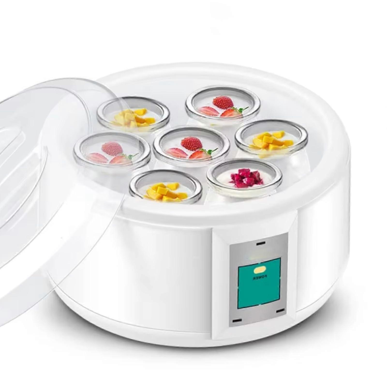 Yogurt Machine, Stainless Steel, Heated at Constant Temperature with 7 Cups