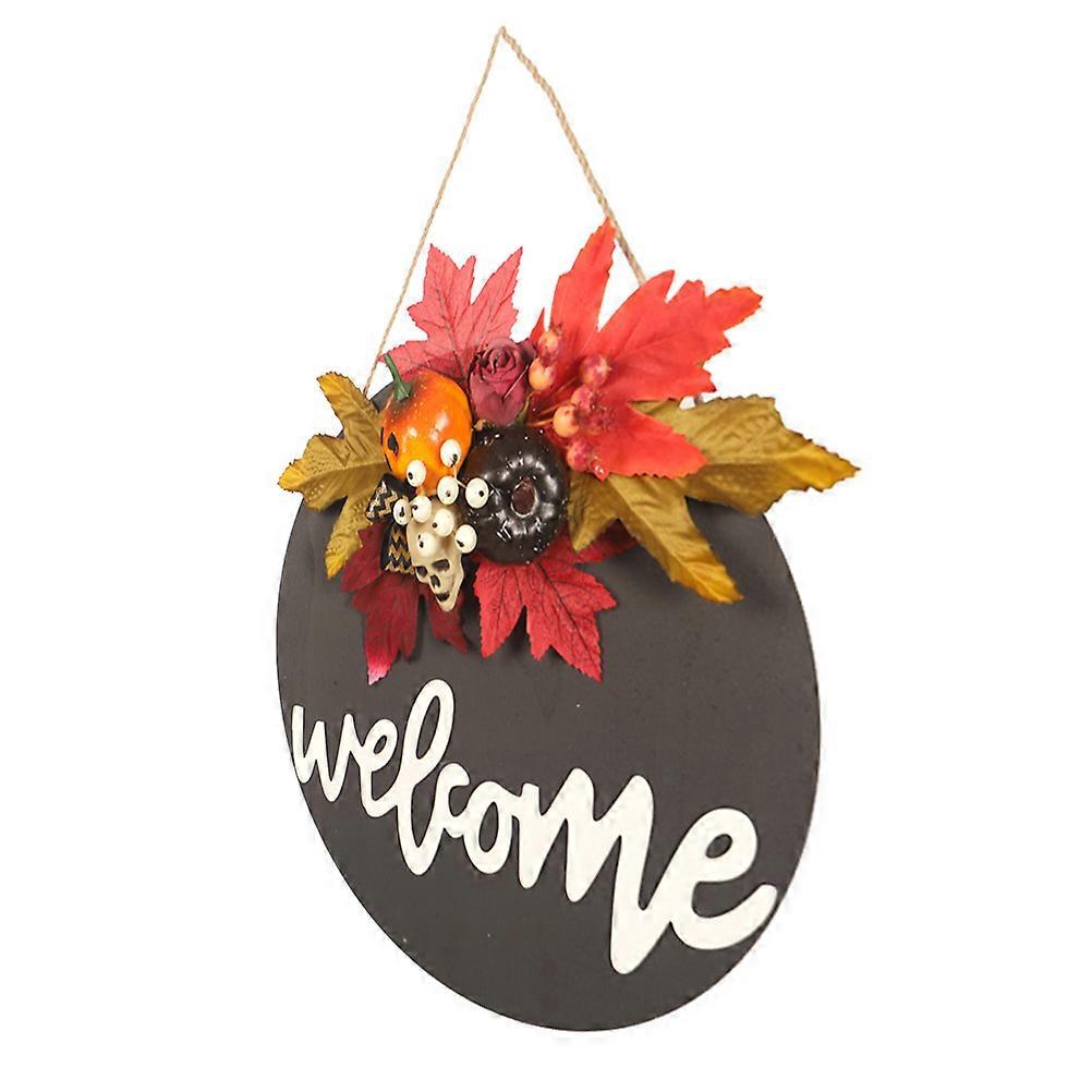 Orange Plastic Halloween Themed Hanging Pendant for Decor with Clear Patterns and Details 1Pc