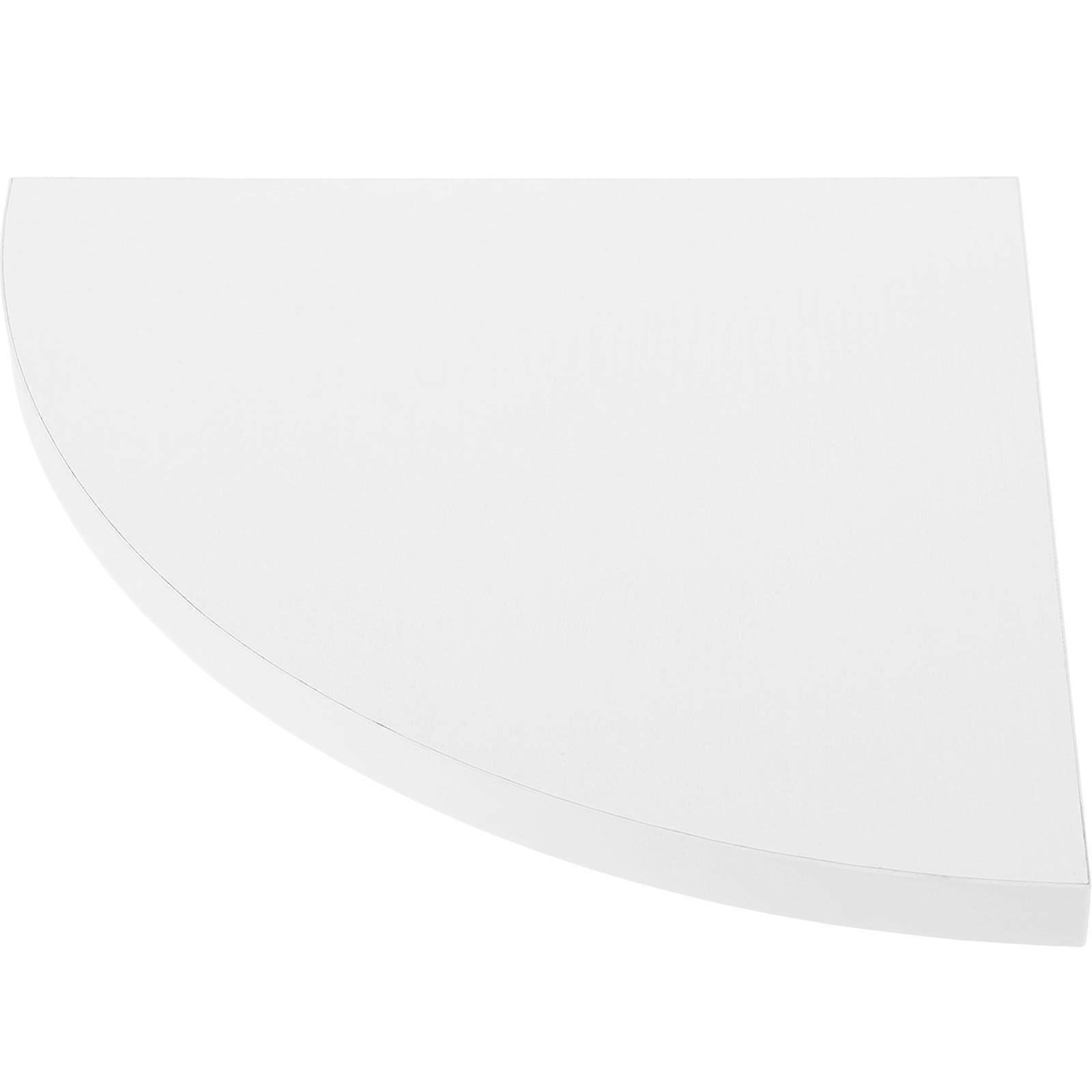 Rustic Fan Shaped Wall Mounted Floating Corner Shelf – Elegant Storage Rack for Bedroom, Living Room, and Decor Display – Space Saving Design, Easy