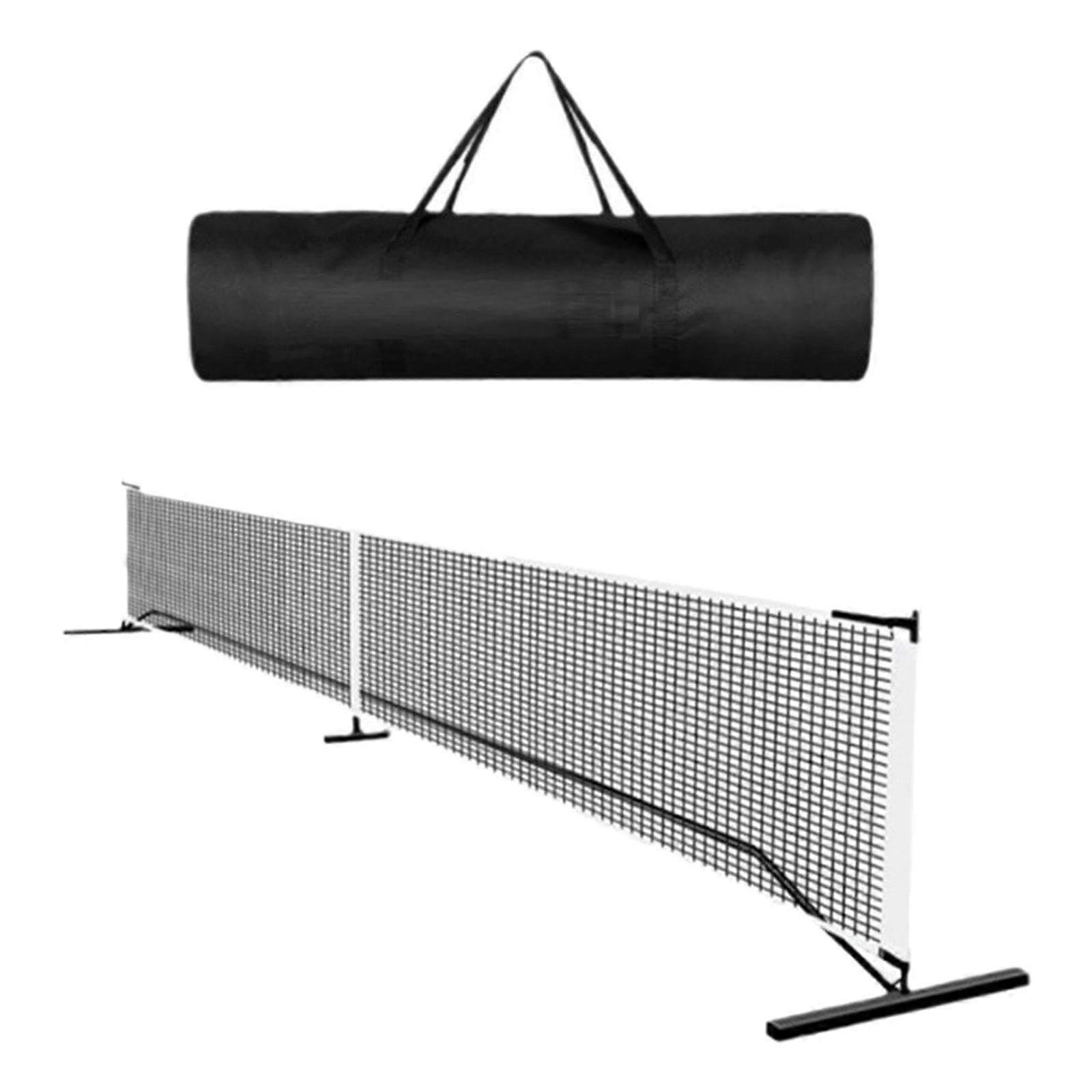 Portable Pickleball Sports Net, 22 Feet, Detachable Height Adjustable Badminton Net, Pickleball Net for Outdoor Tennis in the Backyard