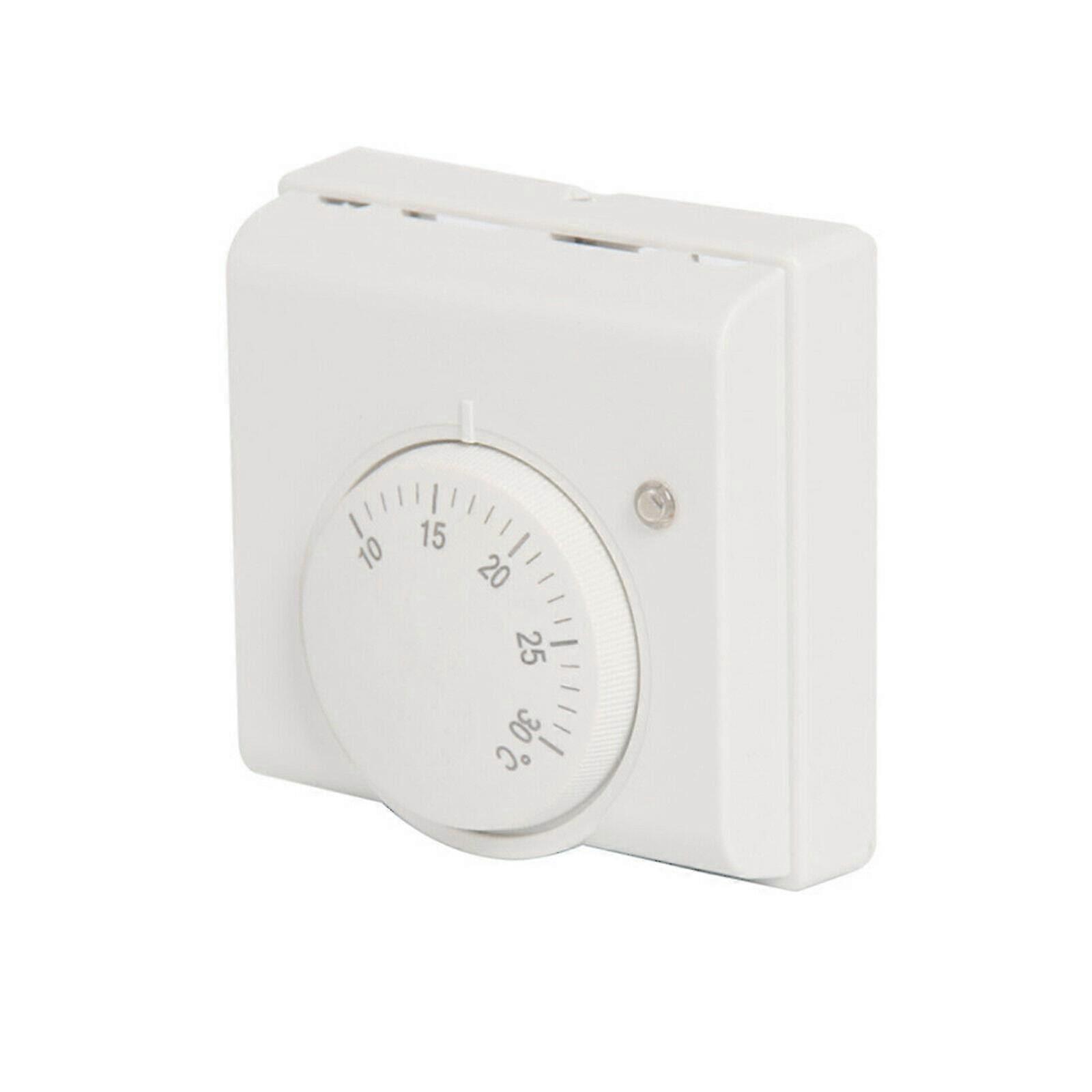Home White Durable Central Heating Room Temp Replace Thermostat Mechanical Stat