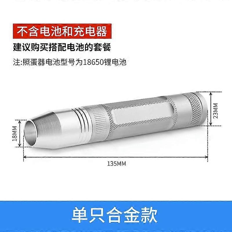 Led Light Egg Candler: Rechargeable And Portable Chicken Duck Goose Bird Egg Candler Tester Candling Lamp