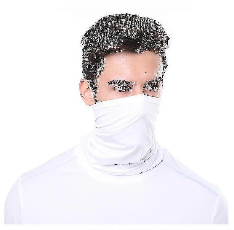 Unisex Multi-Purpose Bandana Face/Neck Tube Gaiter Suitable for Various Brands in White Color