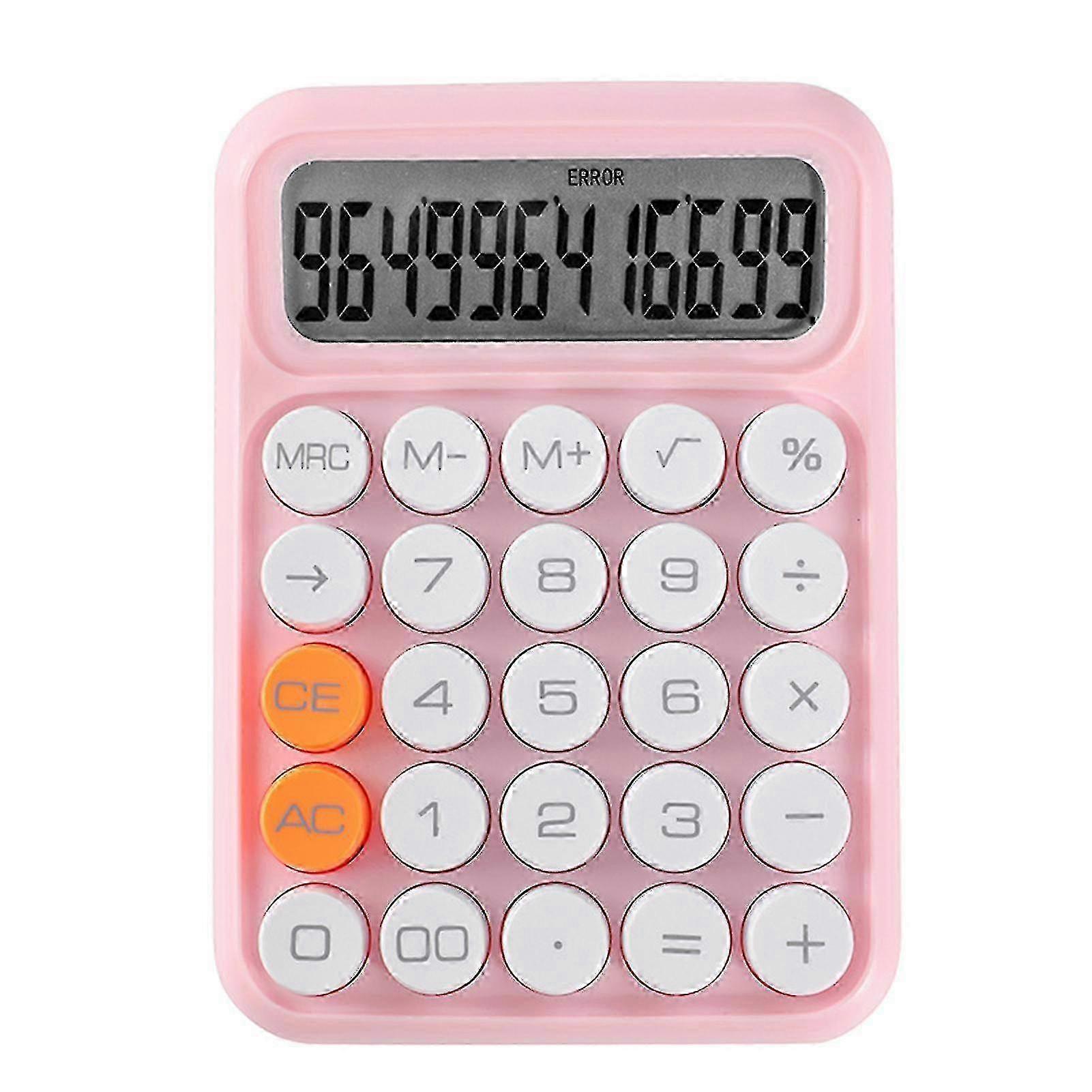 Portable Lightweight Small Colorful Calculator with LCD Display for Home Use