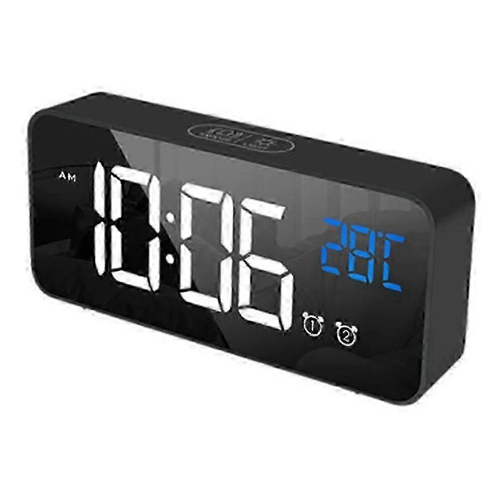 Digital Alarm Clock with LED Display and USB Charging Port