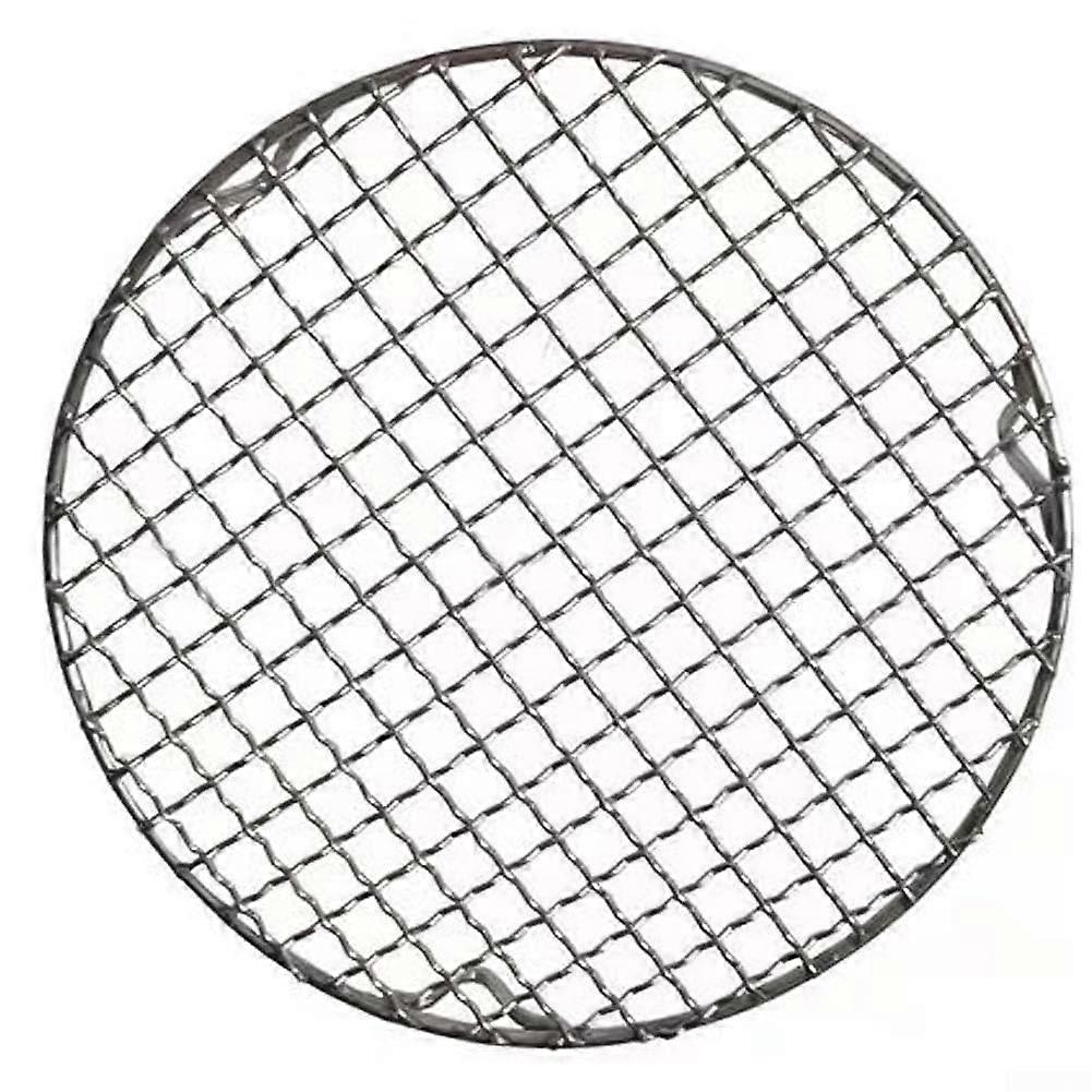 Round Cooling Rack 25 cm BBQ Stainless Steel Barbecue Wire Mesh for Outdoor Grilling and Baking
