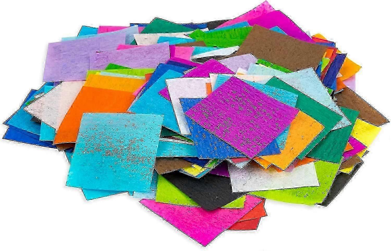 Assorted Bleeding Tissue Paper Squares, 1.5-inch, 20 Colors for Crafts, DIY Projects, Scrapbooking, 480 Pieces