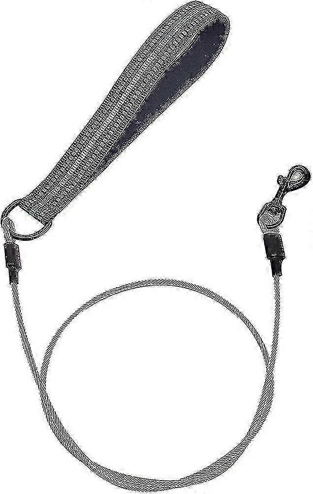 Durable Dog Leash with Soft Padded Handle, Chew-Resistant Multi-Strand Design