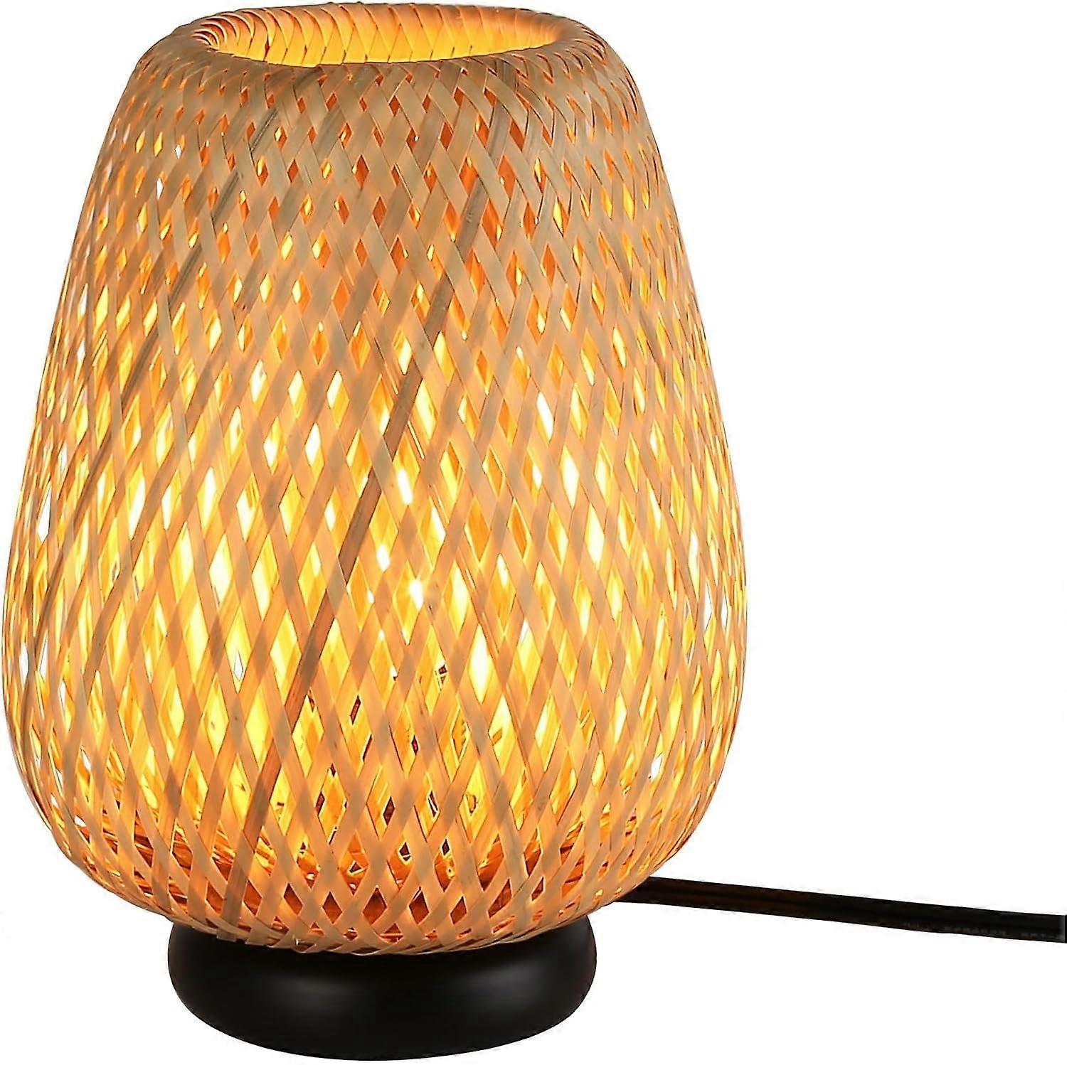 Wicker table lamp - E27