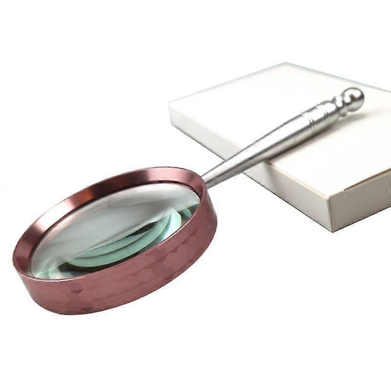 FD180 reverse scale prism metal handheld magnifier for elderly reading 10 times glass lens 80MM
