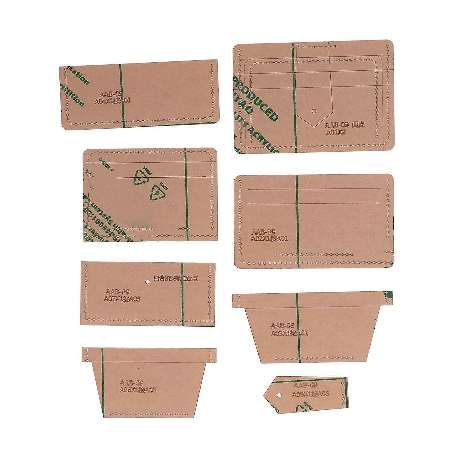 2025 Latest Model Wallet Stencil Clear Acrylic Wallet Pattern Template for