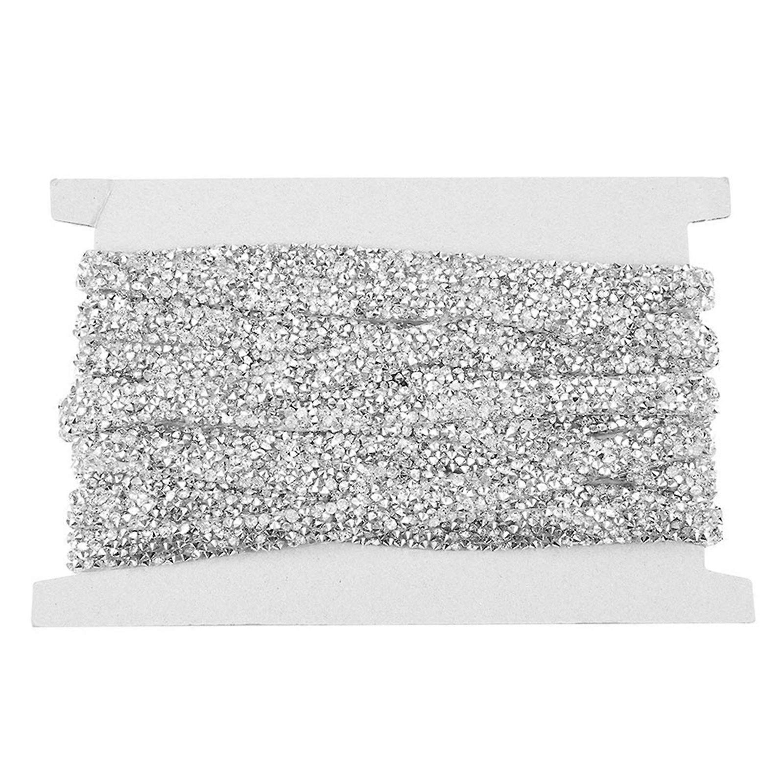 2025 Latest Model  10yard/pack 10mm Silver Plastic Diamond Mesh Wrap Roll