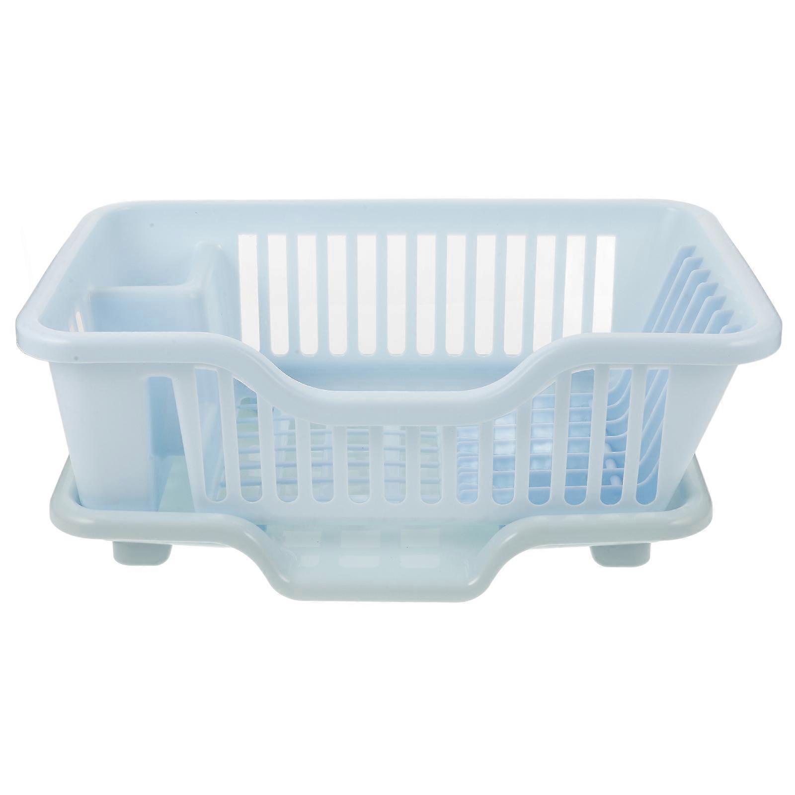 Tableware Drying Rack Dish Drainer Kitchen Counter Rectangular Dish Drying Rack For Home Kitchen Use 43.20X25.00X16.70Cm 1Set