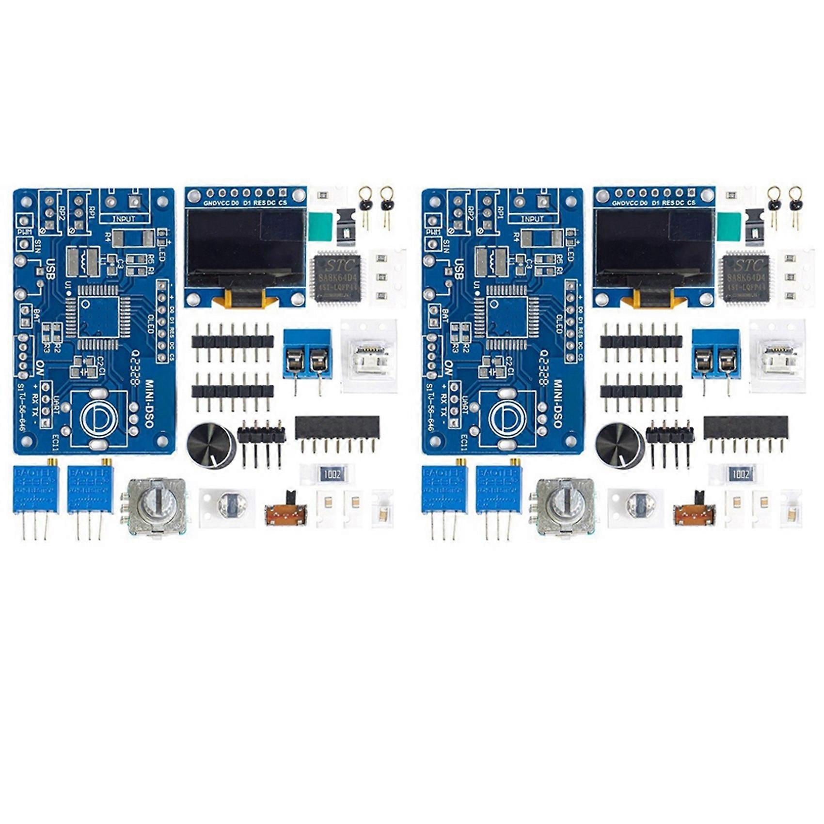 Mini DOS LCD Oscilloscope Kit Soldering Practice Loose Parts