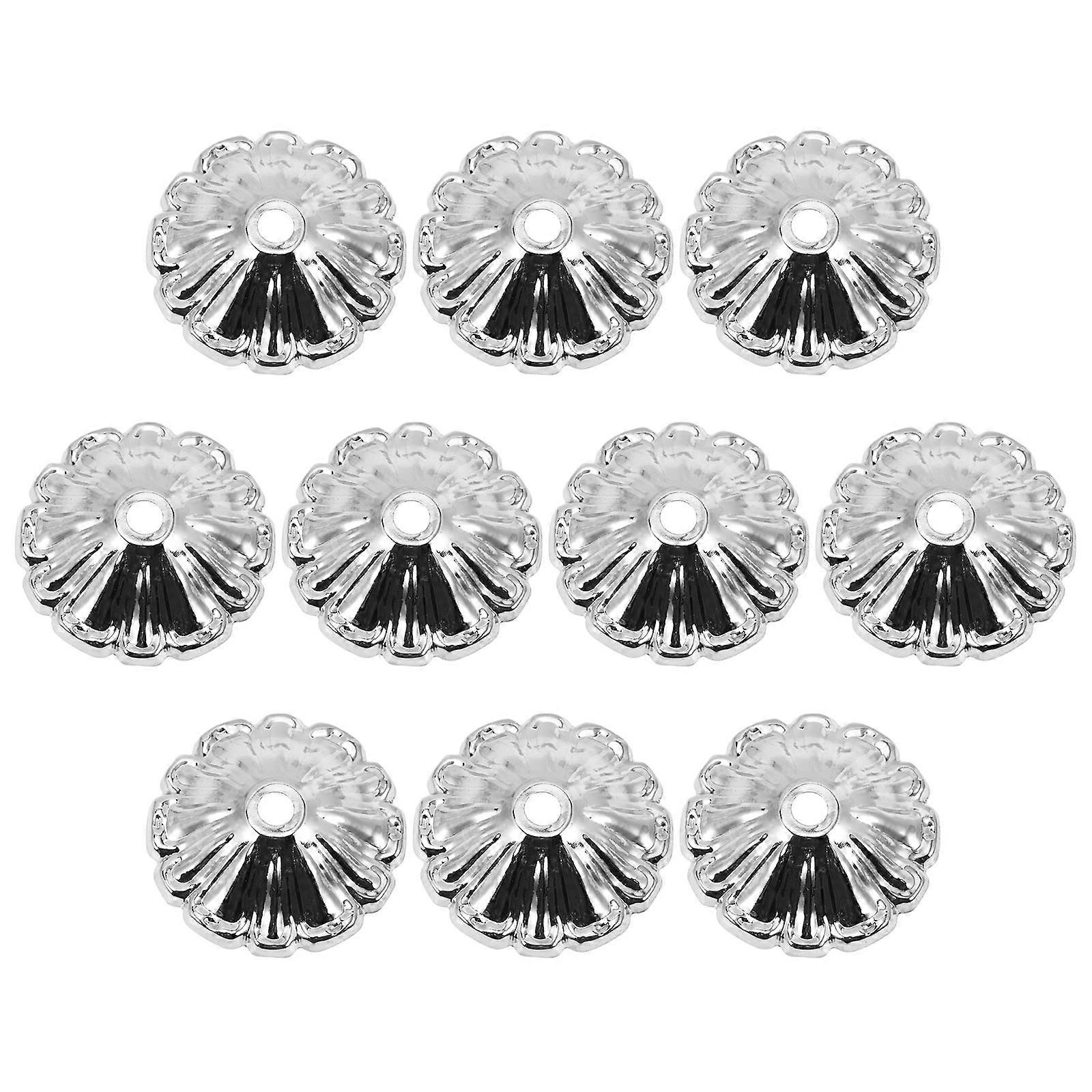 10pcs Metal Lotus Lamp Cover Case for Home Decoration, Retro Design Durable Resistant Lampshade for Various Decorative Styles