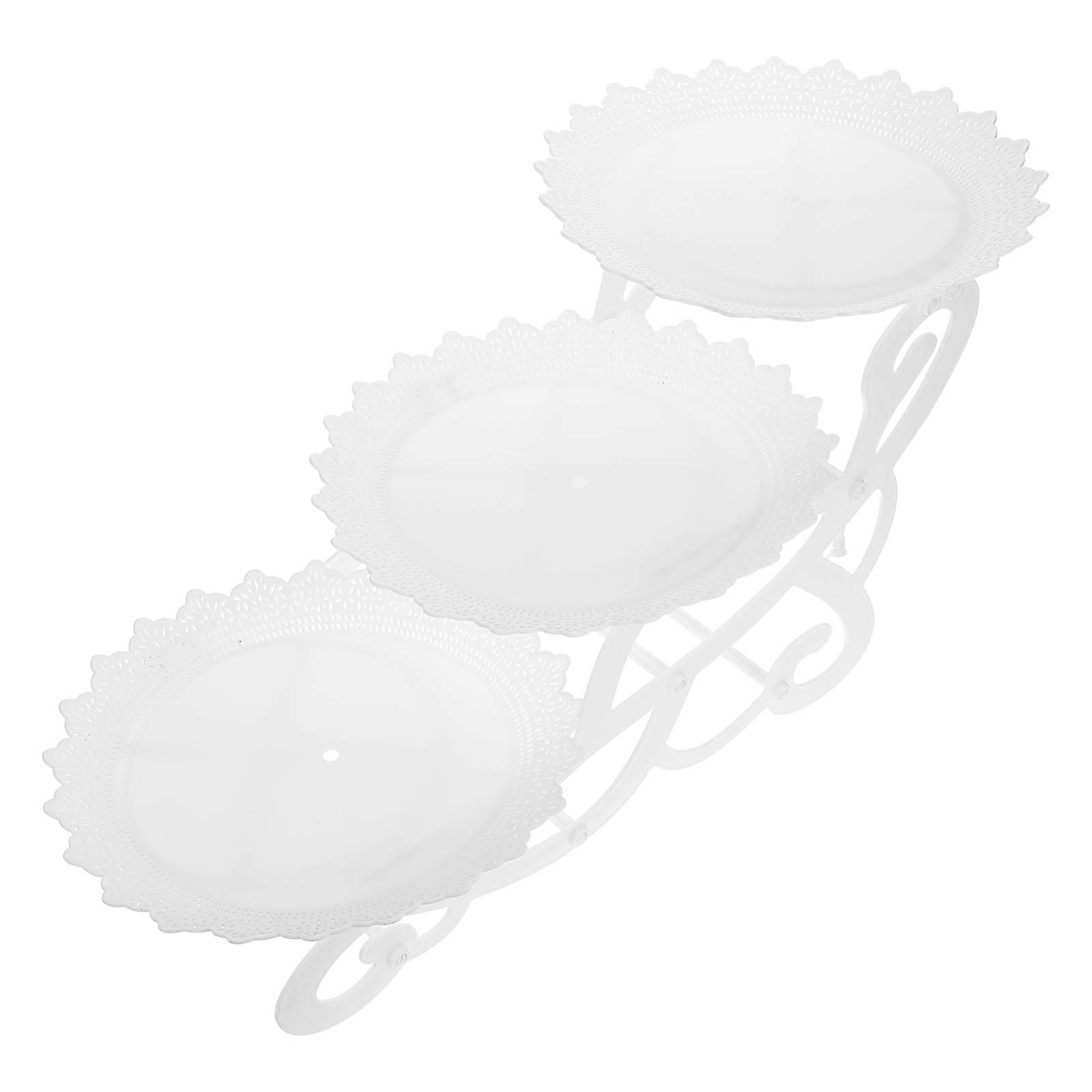 Cake Display Rack for Displaying Desserts in Parties and Events 35X26X25CM Three-Tiered Design 1Set