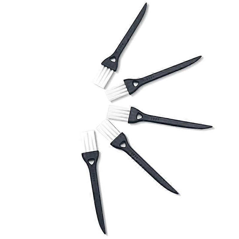 Portable Black Razor Cleaning Brushes Set of 10, Small Grout Brush for Hair Removal, Compact Cleaning Tool for Tight Spaces