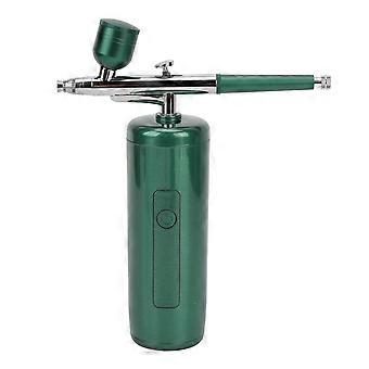Facial Spray Airbrush Green Cordless Handheld High Pressure Nano Hydrating Skin Care Facial Oxygen